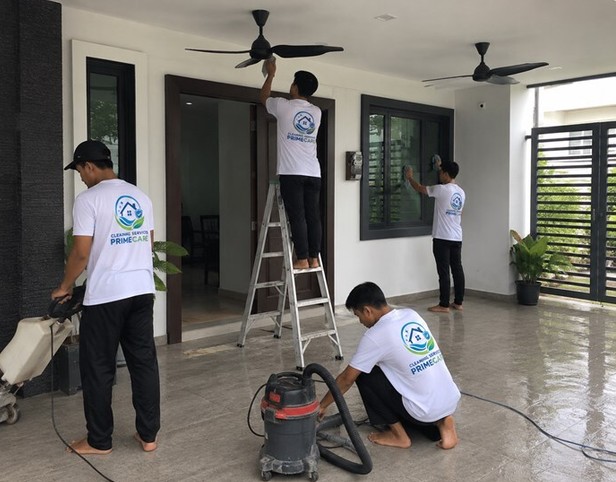 Cleaning Services Primecare crew cleaning a home in Malaysia